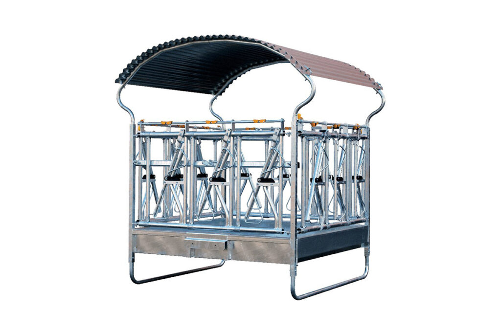 Rastrelliera per balle tonde con 12 autocatture